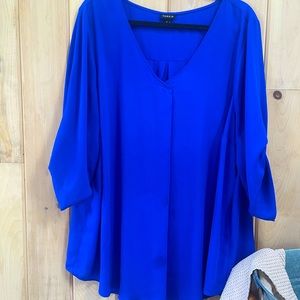 Torrid Bright Blue Blouse Size 3